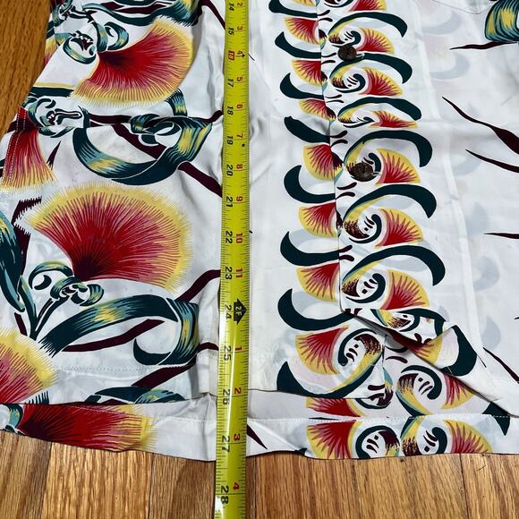 Sun Surf Vibrant Floral Reproduction Aloha Hawaiian Shirt Made in Japan Medium - Picture 5 of 11